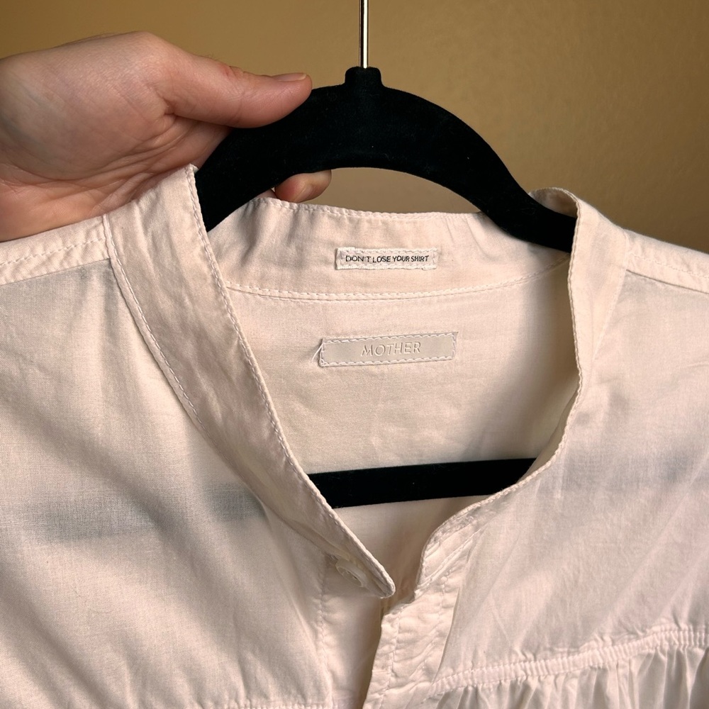 Mother The Gatherer blouse in pale peach - Picture 6 of 8
